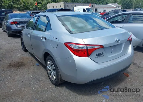 2015 Toyota Corolla Le z USA, uszkodzony, nr VIN 2T1BURHE5FC393977